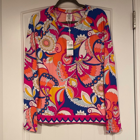Trina Turk Other - NWT Trina Turk Sevilla Swim Shirt long sleeve Size: L